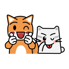 [LINEスタンプ] Keir and Neko
