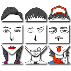 [LINEスタンプ] montage sticker 2