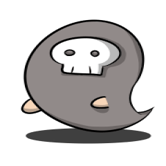 [LINEスタンプ] 表現が小さい死神くん