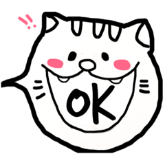 [LINEスタンプ] ニャンコ吹き出し