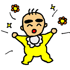 [LINEスタンプ] 太眉ベイビー