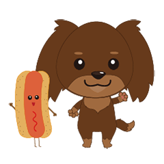 [LINEスタンプ] Hot ＆ Dog