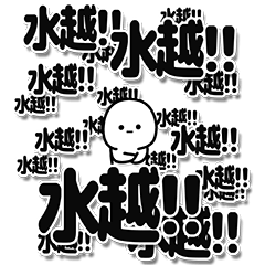 [LINEスタンプ] 水越さんデカ文字シンプル