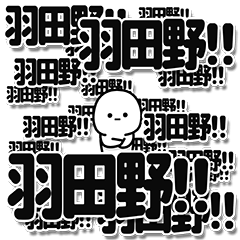 [LINEスタンプ] 羽田野さんデカ文字シンプル