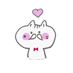 [LINEスタンプ] 真っ白な子猫 なっつ