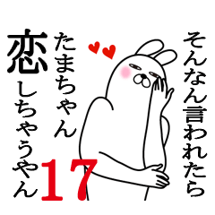 [LINEスタンプ] たまちゃんが使う面白名前スタンプ17