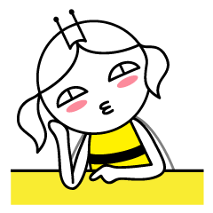 [LINEスタンプ] My name is Honey-ku.