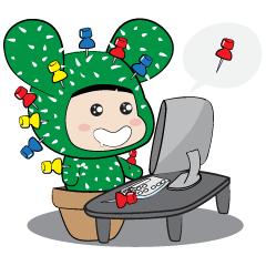 [LINEスタンプ] Jet ＆ Bbee cactus lovers