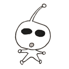 [LINEスタンプ] ゆるい宇宙人スタンプ~日常生活編~