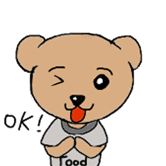[LINEスタンプ] Food's Bear！