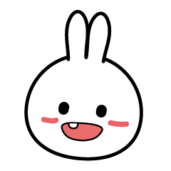 [LINEスタンプ] A clumsy rabbit