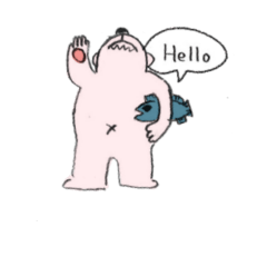 [LINEスタンプ] のんびりほっこりクマさん