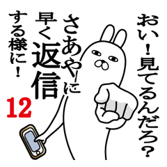 [LINEスタンプ] さあやが使う面白名前スタンプ12