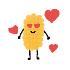 [LINEスタンプ] YELLOW YELLOW CORN