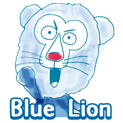 [LINEスタンプ] ブルーライオンちゃん