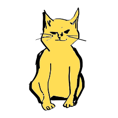[LINEスタンプ] きつね色のねこ