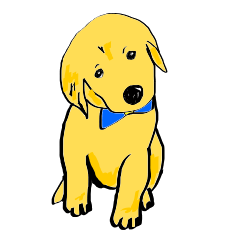 [LINEスタンプ] のんびりゴールデンレトリバー