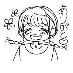 [LINEスタンプ] niconicogirl