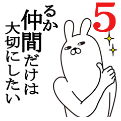 [LINEスタンプ] るかが使う面白名前スタンプ5