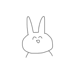 [LINEスタンプ] なーうさ