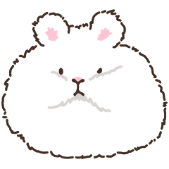 [LINEスタンプ] Angora Rabbit ChuChuの画像（メイン）