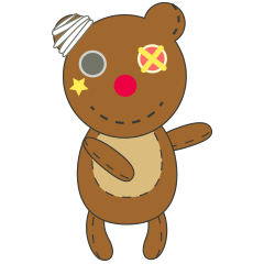 [LINEスタンプ] Bandage Bear