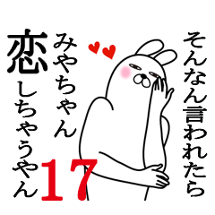 [LINEスタンプ] みやちゃんが使う面白名前スタンプ17