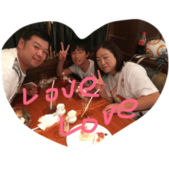 [LINEスタンプ] なかよしかぞくだよ