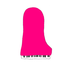 [LINEスタンプ] music piano