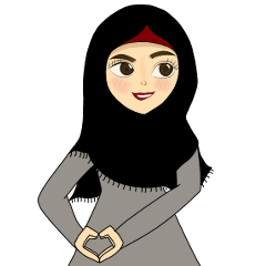 [LINEスタンプ] happy hijab girl eng