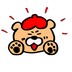 [LINEスタンプ] ベレー帽子と動物達！