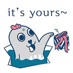 [LINEスタンプ] Cheerful Seal vol.1(English)