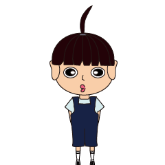 [LINEスタンプ] the Q girl