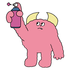 Pink Monsterのスタンプ