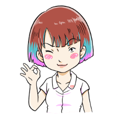 [LINEスタンプ] Muay The Girl with Bangs.