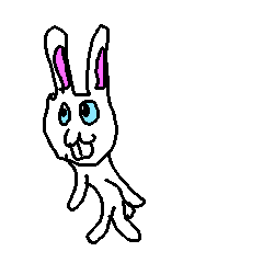 [LINEスタンプ] ウサギ( ・ x ・ )