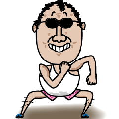 [LINEスタンプ] Curly Hair Uncle (2.0)