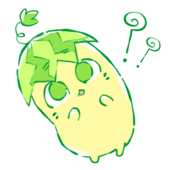 [LINEスタンプ] yellow watermelon