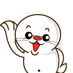 [LINEスタンプ] Cute Seal (EN)の画像（メイン）