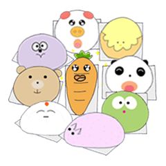 [LINEスタンプ] Fancy Steamed stuff buns