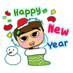 [LINEスタンプ] Kato Keda.16 Merry Christmas.