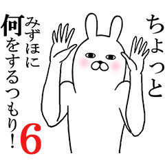 [LINEスタンプ] みずほが使う面白名前スタンプ6