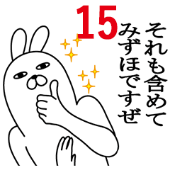 [LINEスタンプ] みずほが使う面白名前スタンプ15