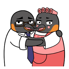 [LINEスタンプ] Hater Parent - Penguin Family