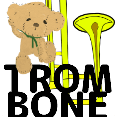 [LINEスタンプ] trombone for everyone orchestra Englishの画像（メイン）