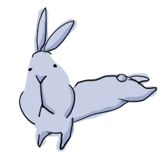 [LINEスタンプ] うさぎのけだま