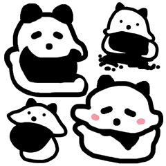 [LINEスタンプ] 毎日おいしい パンダまんじゅう