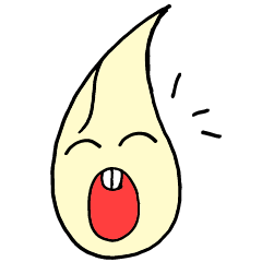 [LINEスタンプ] Only got two teeth
