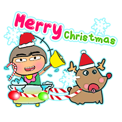 [LINEスタンプ] Keda Kawa.17Merry Christmas.