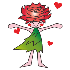 [LINEスタンプ] エールローズちゃん